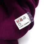 KENZO GOLF 90s mock neck high gauge knit sweater S purple wool one point logo embroidery made in Japan