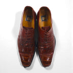 Spain Vintage Crocodile Shoes スペイン製 クロコダイル ドレスシューズ 28cm レザー DAVID EDEN