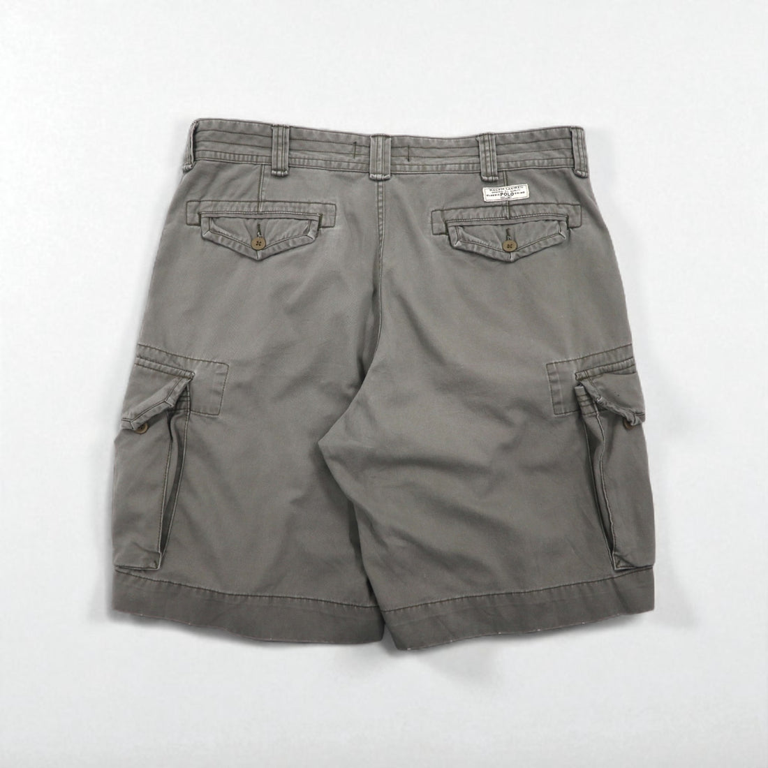 Polo by Ralph Lauren 90年代 ポロチノ バギー カーゴ ショートパンツ ハーフパンツ XL カーキ コットン 膝下