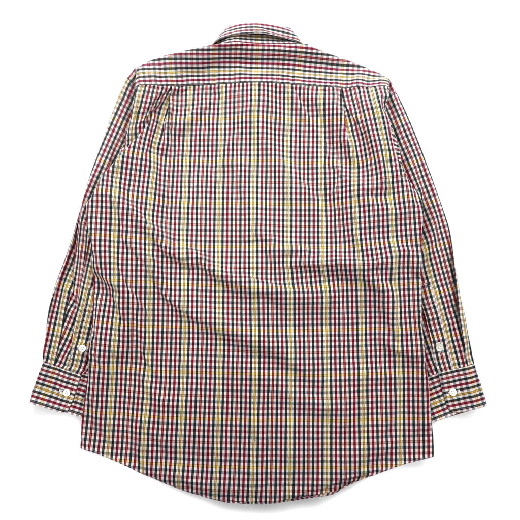 Burberrys 90s Check Shirt, Medium, Red, Yellow, Cotton