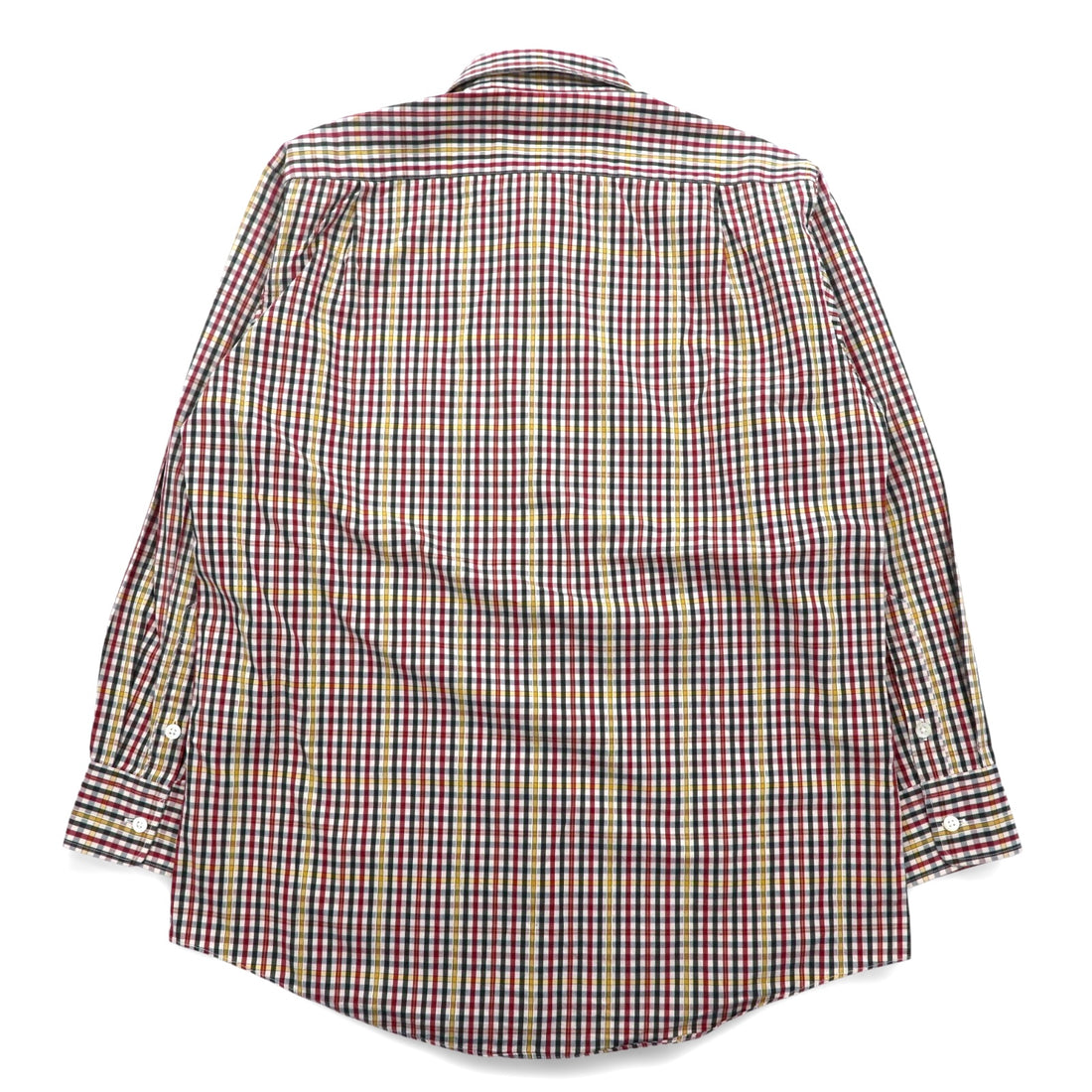Burberrys 90s Check Shirt, Medium, Red, Yellow, Cotton