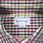 Burberrys 90s Check Shirt, Medium, Red, Yellow, Cotton
