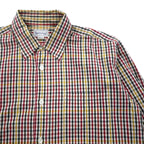Burberrys 90s Check Shirt, Medium, Red, Yellow, Cotton
