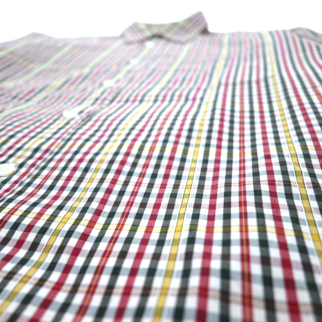 Burberrys 90s Check Shirt, Medium, Red, Yellow, Cotton