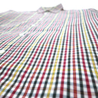 Burberrys 90s Check Shirt, Medium, Red, Yellow, Cotton
