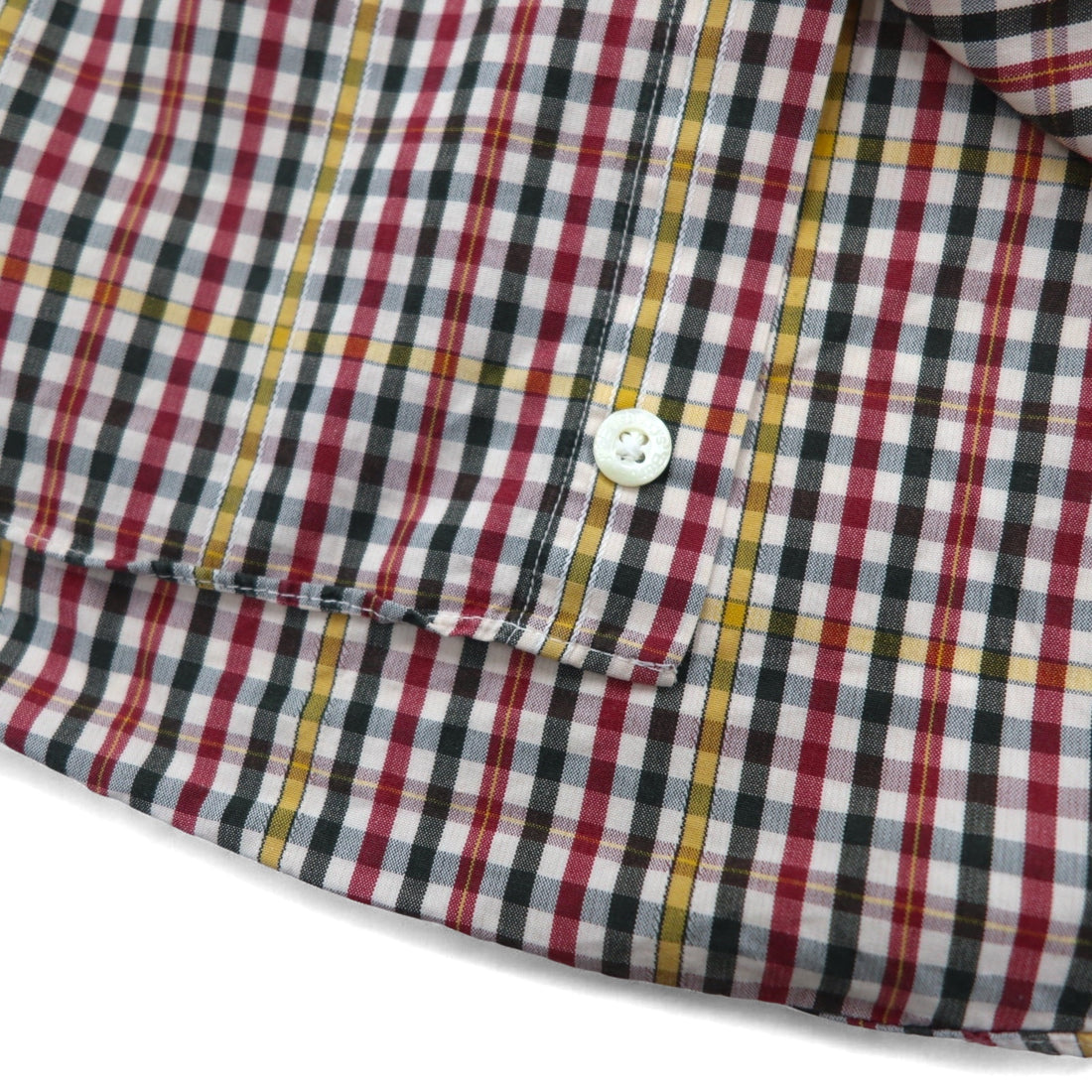 Burberrys 90s Check Shirt, Medium, Red, Yellow, Cotton