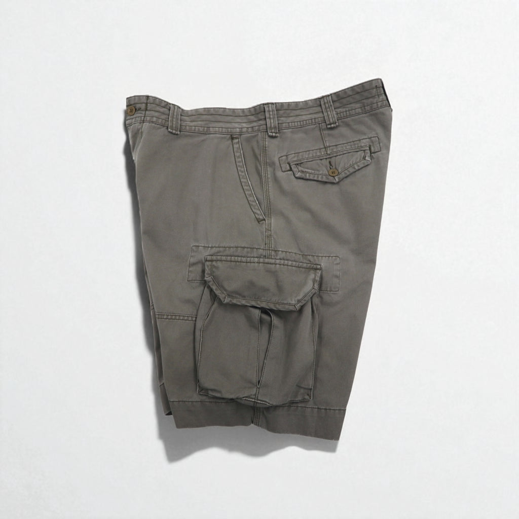 Polo by Ralph Lauren 90年代 ポロチノ バギー カーゴ ショートパンツ ハーフパンツ XL カーキ コットン 膝下