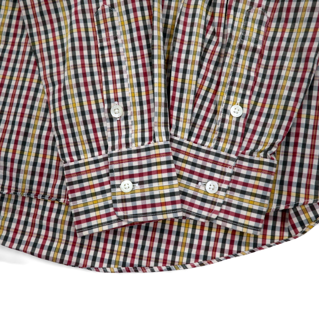 Burberrys 90s Check Shirt, Medium, Red, Yellow, Cotton