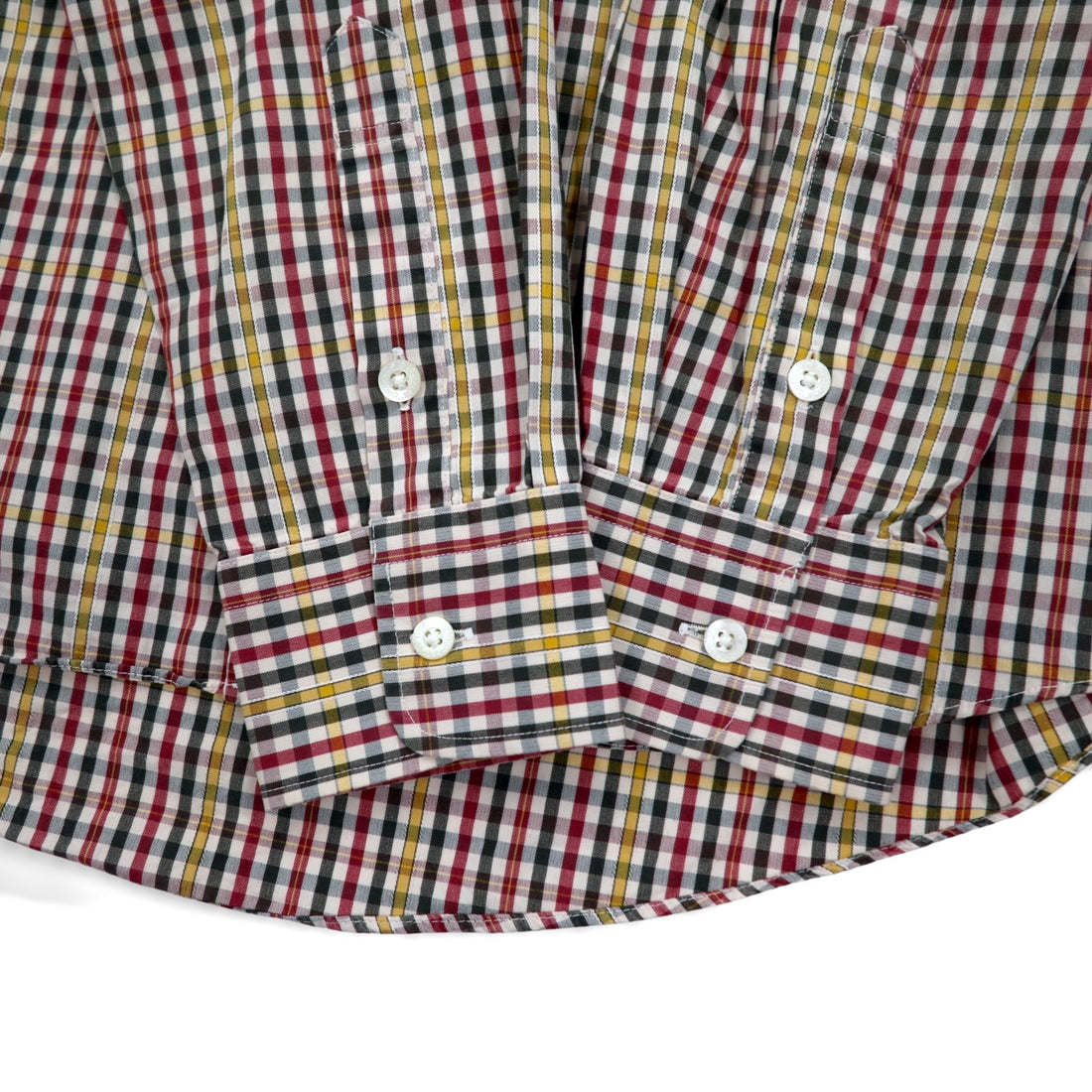 Burberrys 90s Check Shirt, Medium, Red, Yellow, Cotton