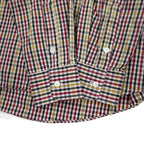 Burberrys 90s Check Shirt, Medium, Red, Yellow, Cotton