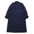 NOIL double-breasted trench coat L navy wool with belt