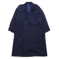 NOIL double-breasted trench coat L navy wool with belt