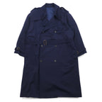 NOIL double-breasted trench coat L navy wool with belt