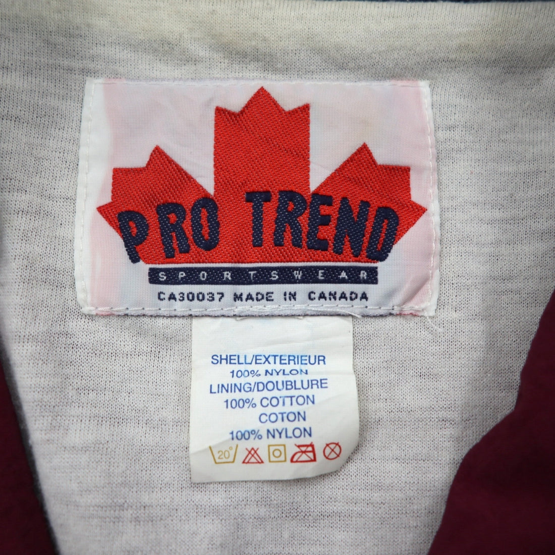 90s Canada Vintage Sport Jacket 90年代 カナダ製 ナイロンジャケット ジャージ XL カラーブロック PRO TREND