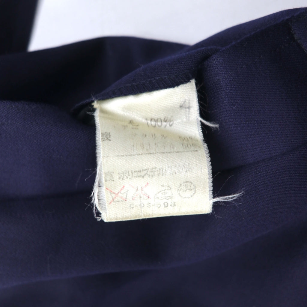 NOIL double-breasted trench coat L navy wool with belt
