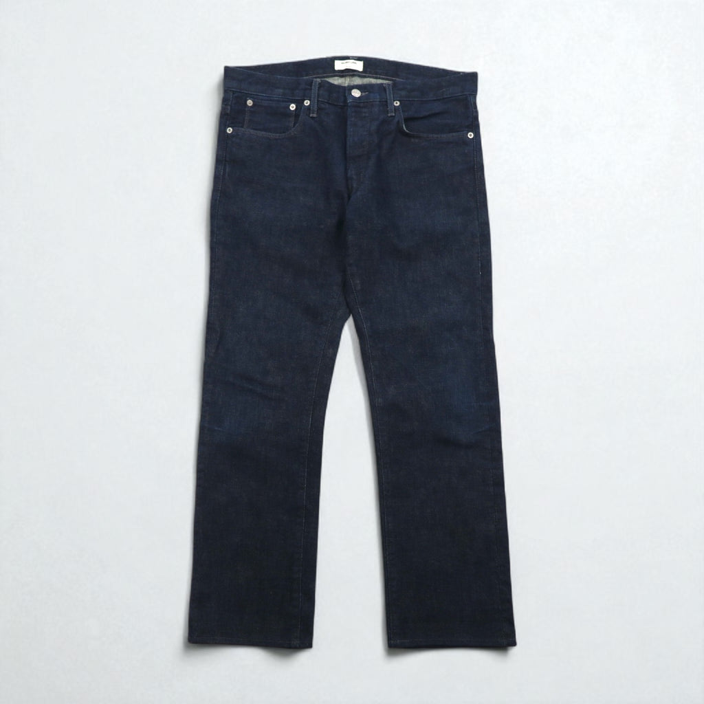 HELMUT LANG USA製 リジッド デニムパンツ M インディゴ ブルー ボタンフライ 706HM225