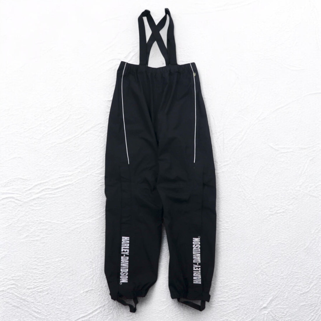 HARLEY DAVIDSON ゴアテックス GORE-TEX ビブ オーバーオール サスペンダー パンツ レインスーツ M ブラック 防水