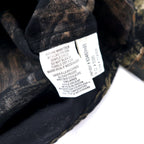 RED HEAD Button-down Shirt L Black Cotton All-over Animal Deer