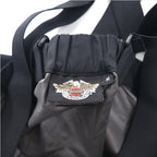 HARLEY DAVIDSON GORE-TEX Bib Overalls Suspender Pants Rain Suit M Black Waterproof