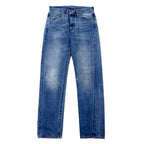 日本然リトテ-古着オンライン-LEVI'S VINTAGE CLOTHING ( LVC ) 501ZXX 1954年モデル ビッグE セルビッヂ デニムパンツ 30 ブルー コットン 赤耳 42TALONジップ レザーパッチ 50154-0081 トルコ製-LEVI'S VINTAGE CLOTHING (LVC) 501ZXX 1954 Model Big E selvedge Denim Pants 30 Blue Cotton Red Ears 42TALON Zip Leather Patch 50154-0081 Türkiye Made