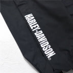 HARLEY DAVIDSON GORE-TEX Bib Overalls Suspender Pants Rain Suit M Black Waterproof