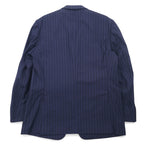 Ermenegildo Zegna Swiss Made 3B Tailored Jacket L Navy Wool Stripe