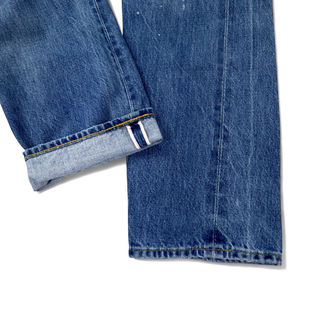 LEVI'S VINTAGE CLOTHING (LVC) 501ZXX 1954 Model Big E Selvedge Denim Pants Size 30 Blue Cotton Red Edge 42 TALON Zip Leather Patch 50154-0081 Made in Turkey