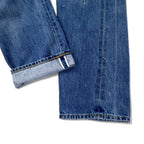 LEVI'S VINTAGE CLOTHING (LVC) 501ZXX 1954 Model Big E Selvedge Denim Pants Size 30 Blue Cotton Red Edge 42 TALON Zip Leather Patch 50154-0081 Made in Turkey