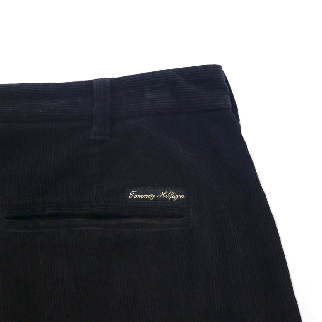 TOMMY HILFIGER 90s 2-pleat wide corduroy chino pants, size L, black