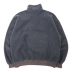 Polo by Ralph Lauren Canadian made half-zip fleece jacket, L, grey, polyester