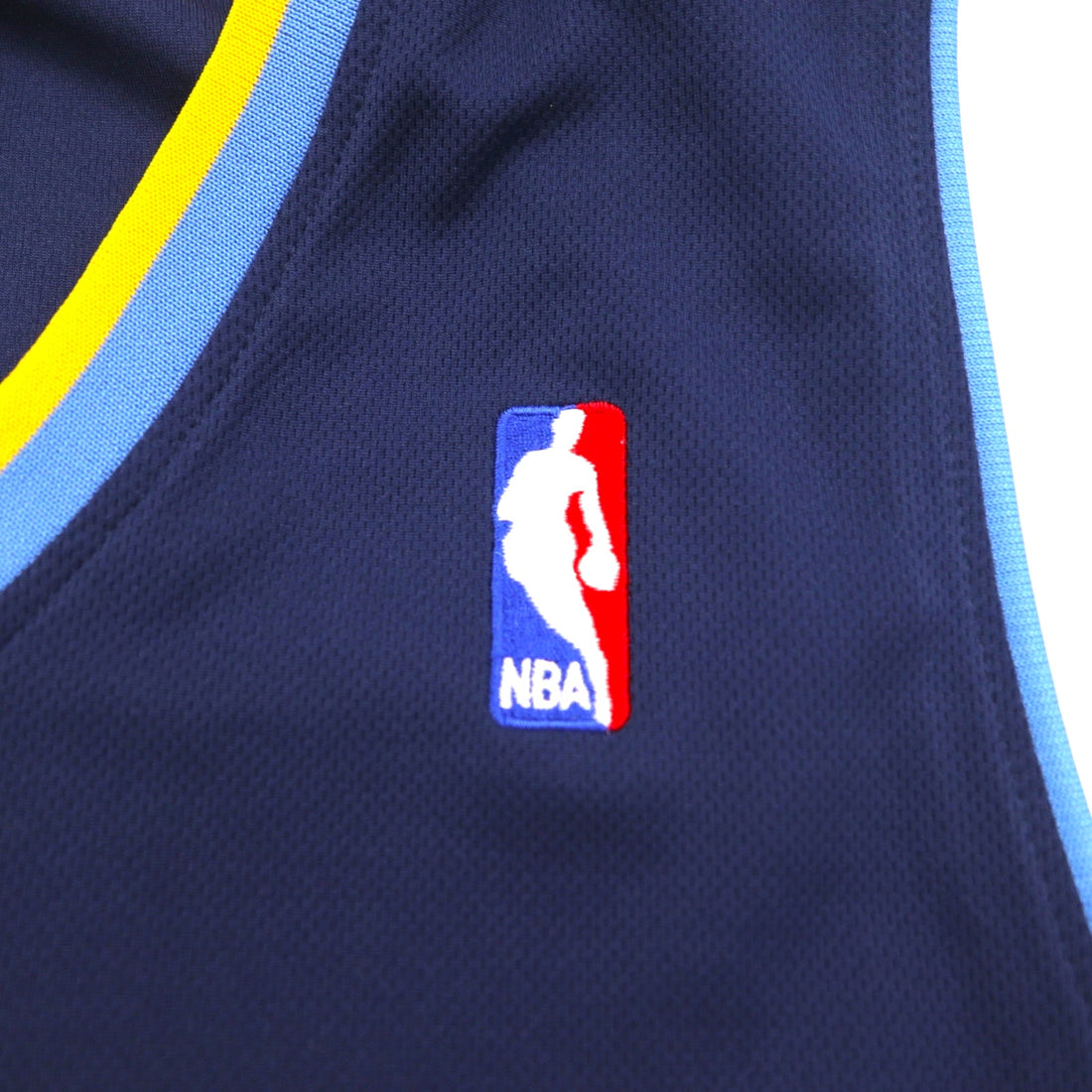 adidas Basketball Game Shirt, Size L, Navy, Numbered, NBA NUGGETS, Made in Nicaragua