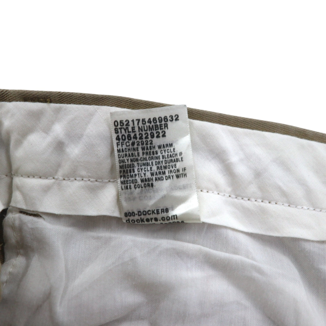 DOCKERS (Levi's) 2000s Wide Chino Pants, Size L, Beige, Cotton