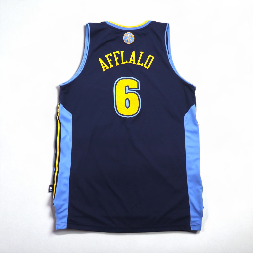 adidas Basketball Game Shirt, Size L, Navy, Numbered, NBA NUGGETS, Made in Nicaragua