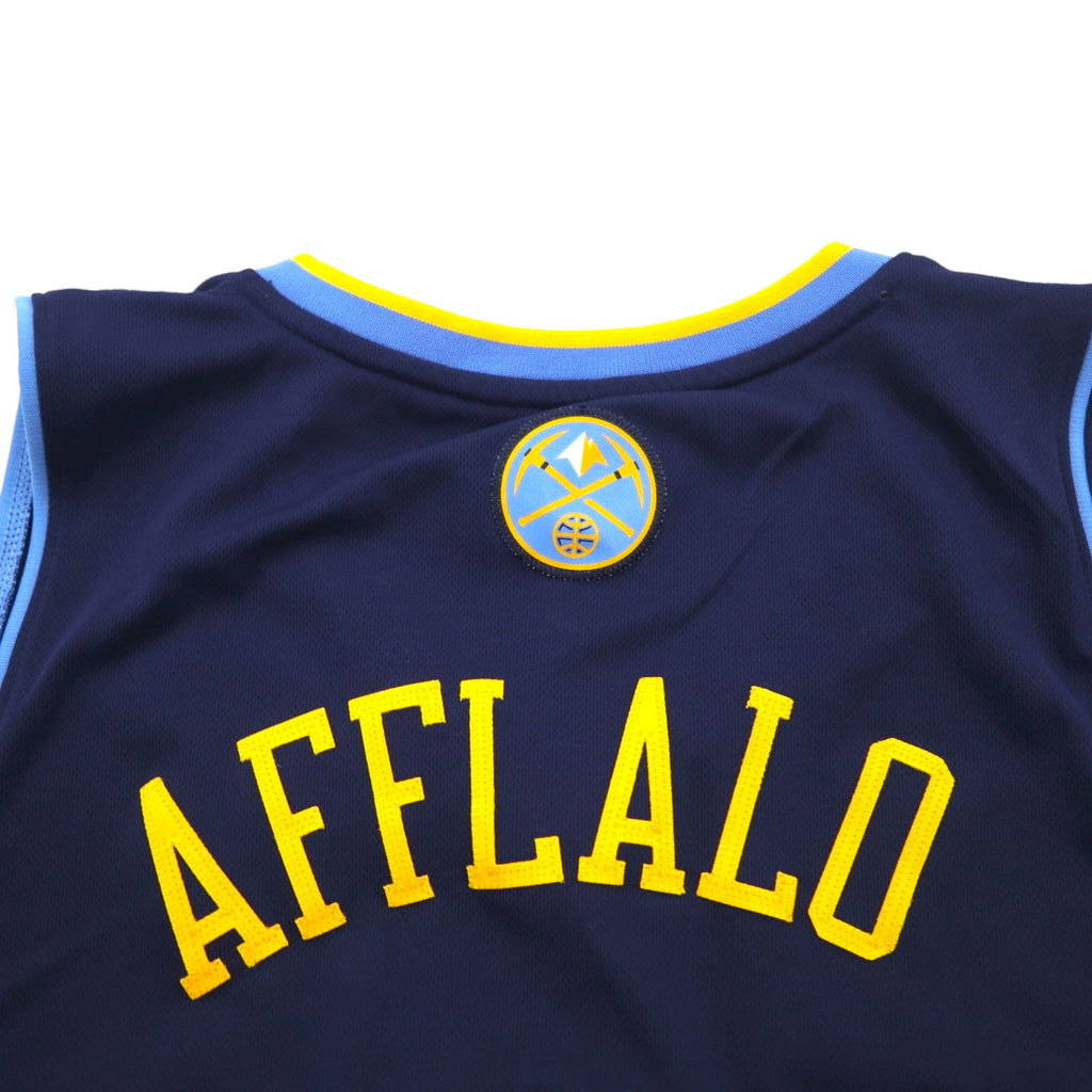 adidas Basketball Game Shirt, Size L, Navy, Numbered, NBA NUGGETS, Made in Nicaragua