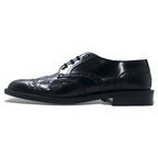 日本然リトテ-古着オンライン-VAN SHOES ウィングチップ ドレスシューズ 27cm ブラック レザー メダリオン 日本製-VAN SHOES wing tip dress shoes US9 black leather medallion Japan Made