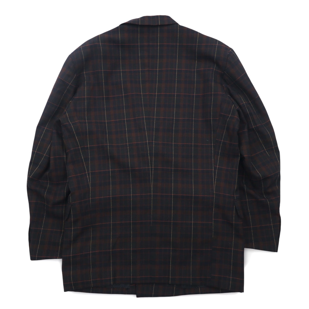 Vintage 90s Japan Made Double-Breasted Blazer ダブルブレステッド テーラードジャケット ブレザー L チェック