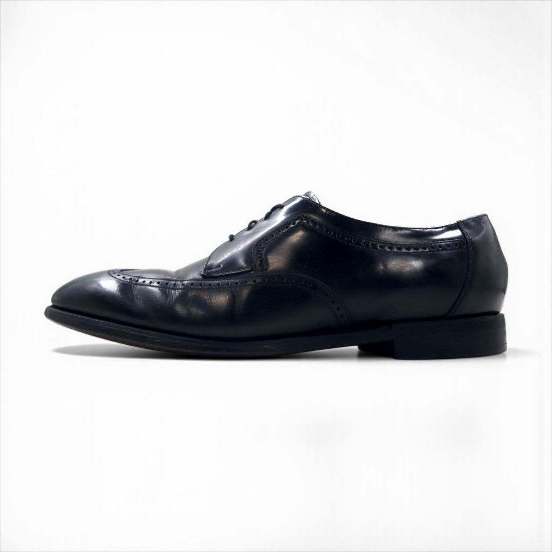 JOHNSTON&MURPHY ウイングチップ ドレスシューズ 27cm ブラック レザー 59-32911