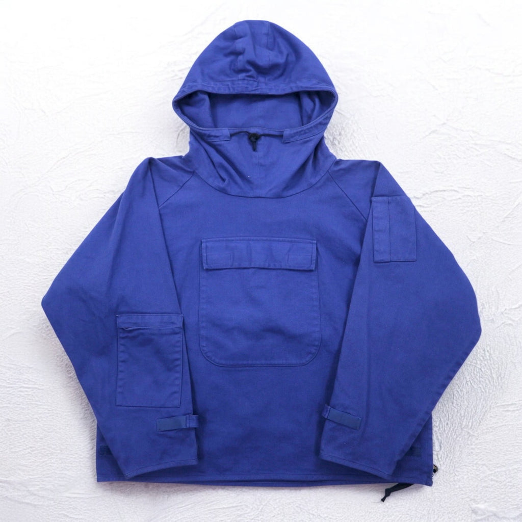 QUILP MODE et ARTISANS Morello Utility Anorak Pullover Hoodie S Size Front Pocket Side Zip Slit Made in Japan