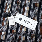 ZERO blanket knit tailored jacket M multicolor glen check all-over pattern wool made in Japan unused