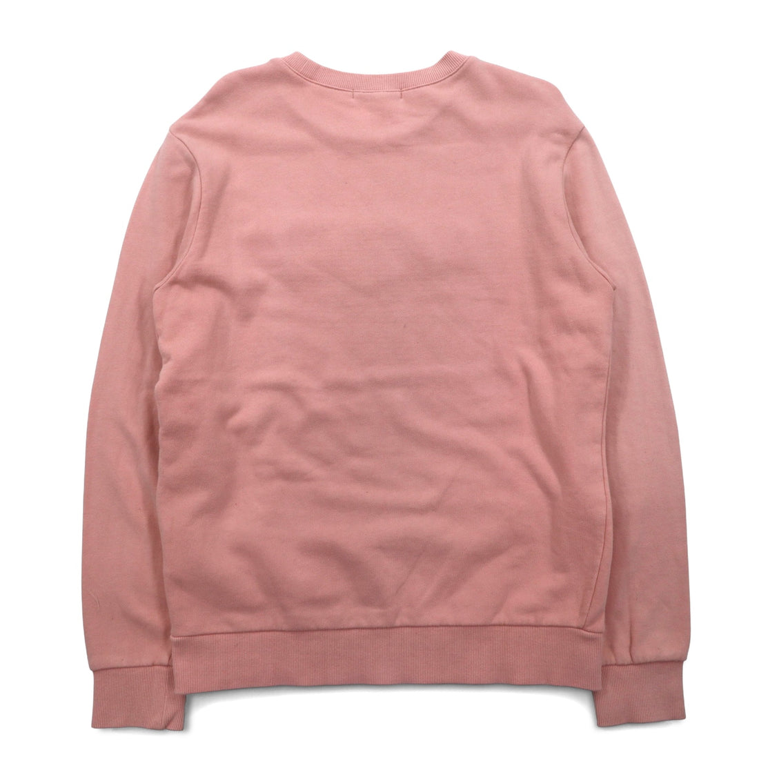 GUESS JEANS USA Embossed Logo Crew Neck Sweatshirt M Pink Cotton