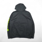 carhartt プルオーバー パーカー L グレー ORIGINAL FIT オリジナルフィット 袖 プリント フロントポケット