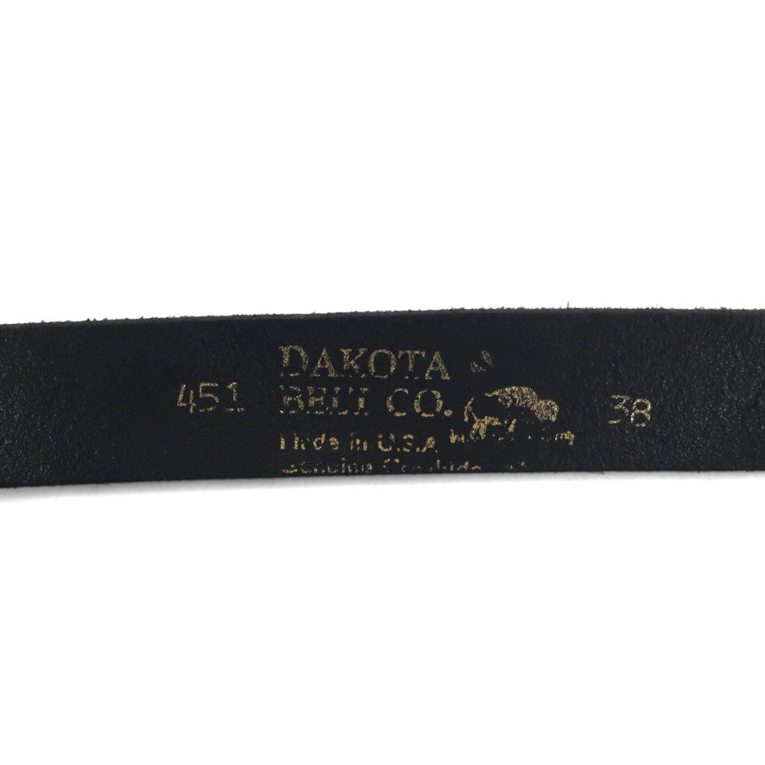 DAKOTA USA製 レザーベルト 38 ブラック バックル
