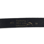 DAKOTA USA製 レザーベルト 38 ブラック バックル