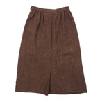 PENDLETON USA Made 70s Tuck Skirt 4 Brown Gun Club Check Wool