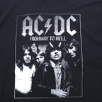 AC/DC オフィシャル ロック バンド Tシャツ 2XL ブラック コットン HIGHWAY TO HELL