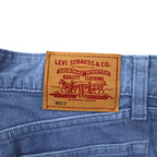 Levi's 00s Bootcut Corduroy Pants, Medium, Blue, Cotton, W517, Made in Japan