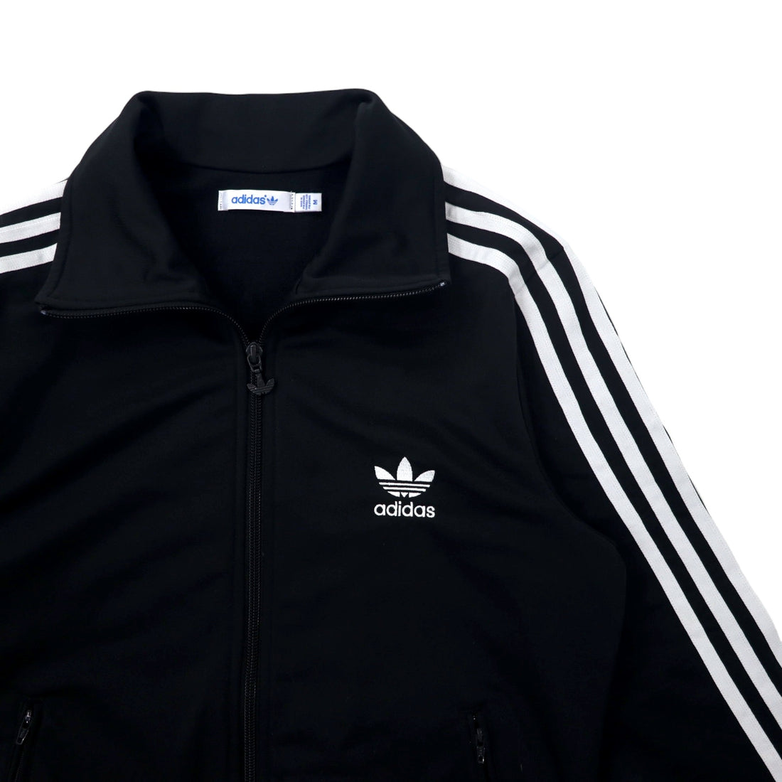 adidas originals Firebird track jacket jersey M black polyester trefoil logo 3 stripes E16499