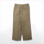 DOCKERS (Levi's) 2000s Corduroy Wide-leg Chino Work Pants, Size L, Beige, RECODE