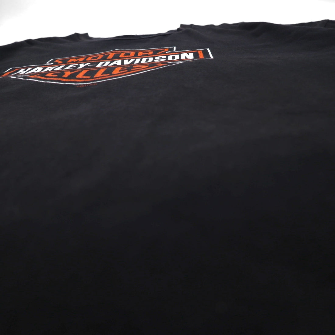 HARLEY DAVIDSON ATLANTA Oversized Double-Sided Print T-Shirt, 5XL, Black Cotton