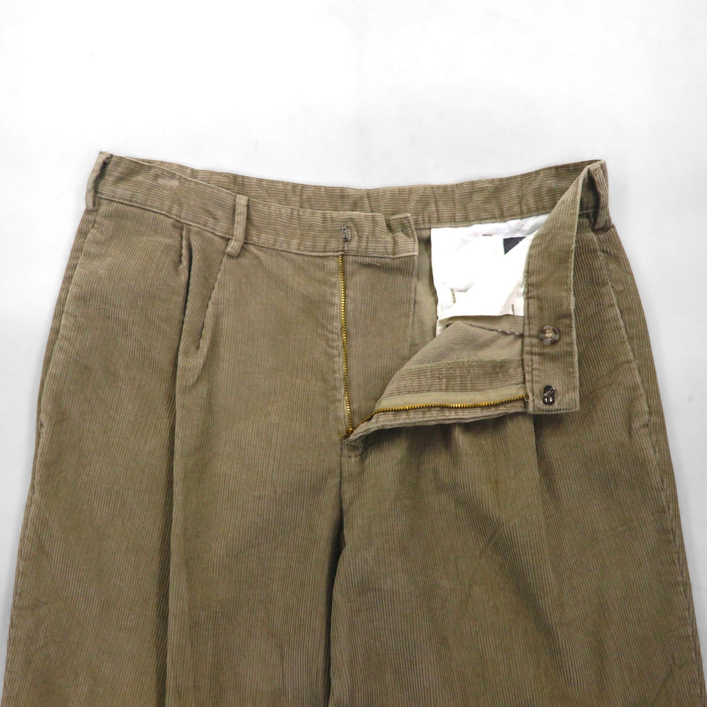 DOCKERS (Levi's) 2000s Corduroy Wide-leg Chino Work Pants, Size L, Beige, RECODE